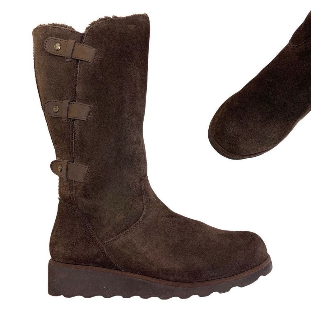 BEARPAW Shearling Pull In Boots - Picture 2 of 11